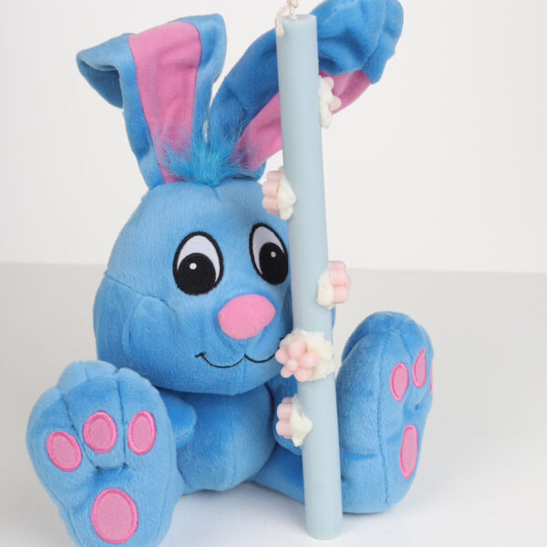 Λαμπάδα με Λούτρινο Λαγουδάκι